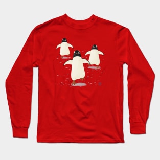 Running penguins Long Sleeve T-Shirt